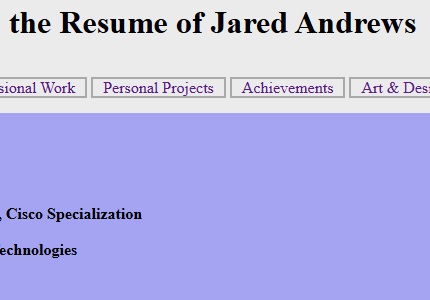 Resume Website